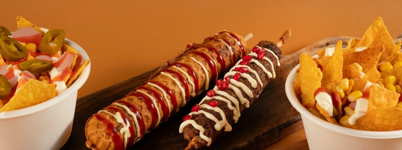 Waffle Corn Dog Bar