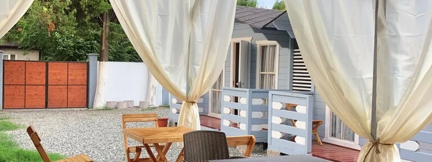 Eco house on the beach in Gagra